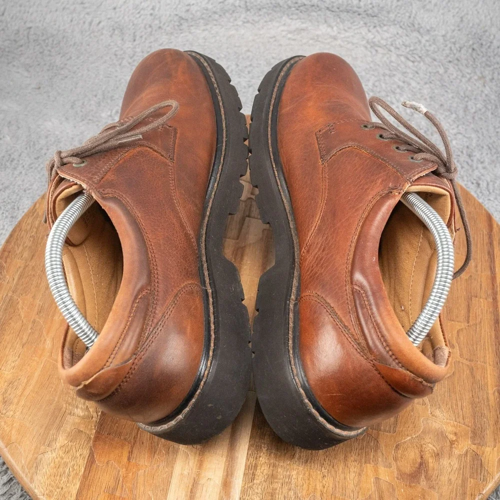 Bass Hamilton Low Boots 1428-200 Men's 10, Leather‎ Upper Oil Resistant Brown